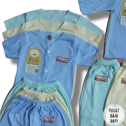 Paket Hemat Baju Bayi POLOS 18 pcs SNI BOLO - BOLO-1
