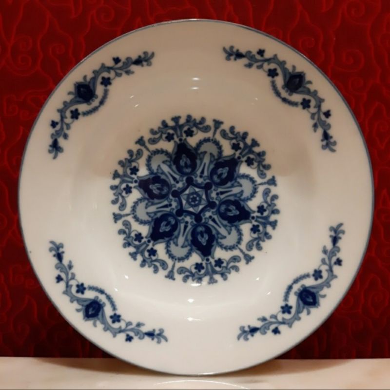 Piring Keramik Jepang Motif Bunga Hiasan Dinding