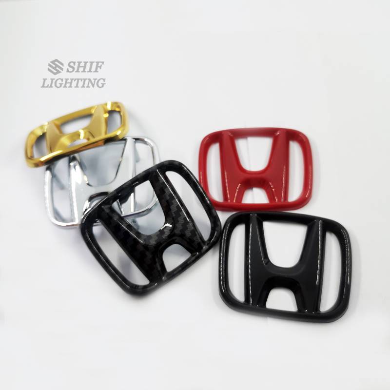 1pc Stiker Emblem Logo H Bahan Abs Untuk Stir Mobil Honda