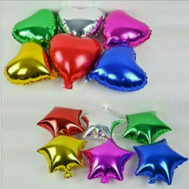 Balon Foil Hati Mini Ukuran 10inc