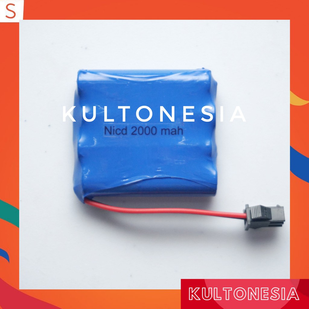 Baterai rakit AAA ni.cd 2000mah 4.8v buat mainan mobil remot konterol