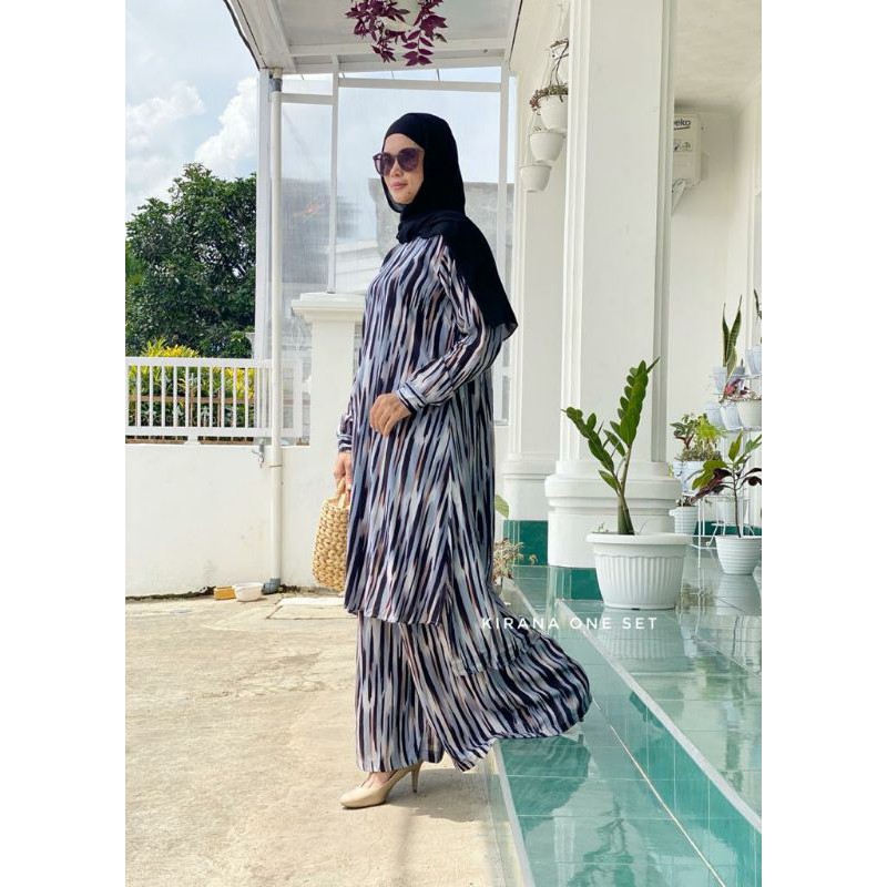 Kirana One aset / One Set Kulot dan Tunik