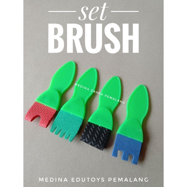 

Kuas Lukis-Brush Set 4pcs