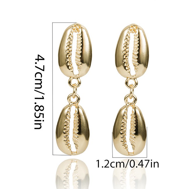 LRC Anting Tusuk Fashion Two Shell Earrings F35808