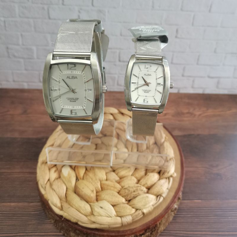 JAM TANGAN COUPLE ALBA VJ42-X014 - AH7263 ORIGINAL