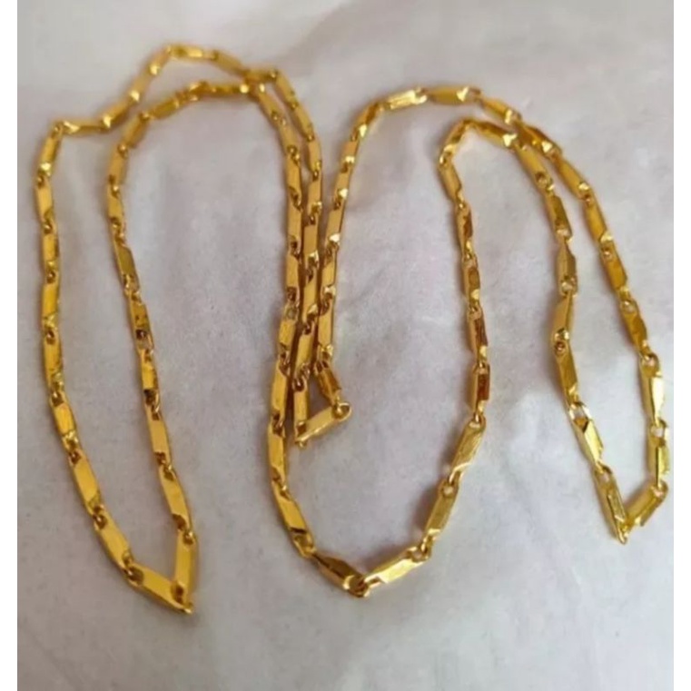 Kalung Padi Lapis Emas 24K Anti Karat Anti Luntur Terbaru