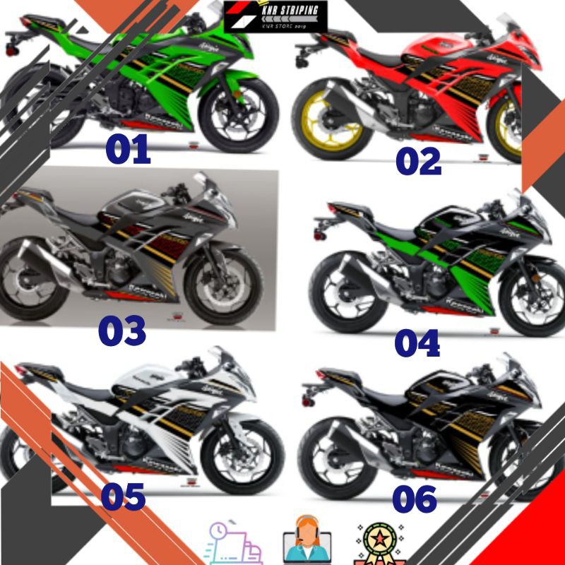 Striping Kawasaki Ninja250FI Castom KRT ZX-250R
