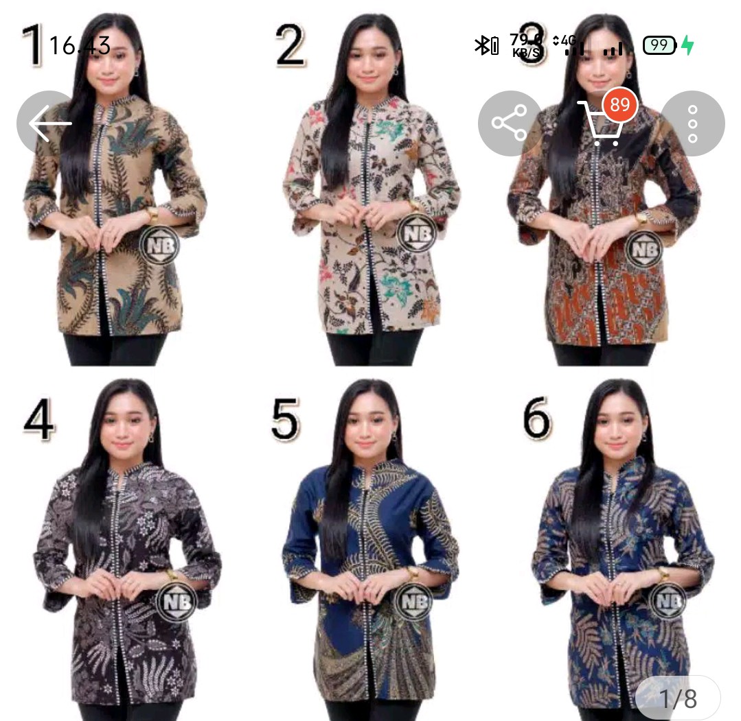 Atasan Batik Dolby Dolbi Dobby Doby Tenun Sutra Tulis Halus Katun Atbm Baron ,sarombit Atasan