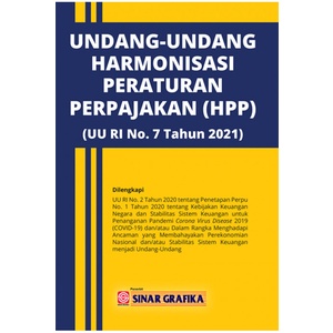 BUKU UU Harmonisasi Peraturan Perpajakan (UU RI No. 7 Tahun 2021)