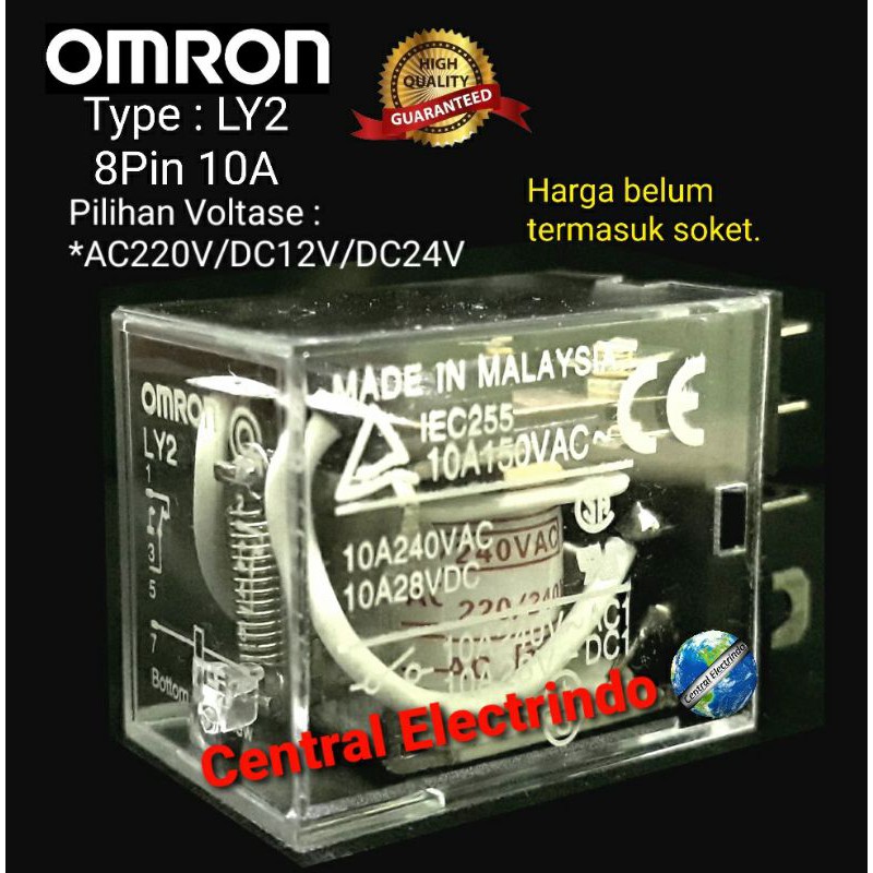 Relay Omron LY2 8Pin 10A.