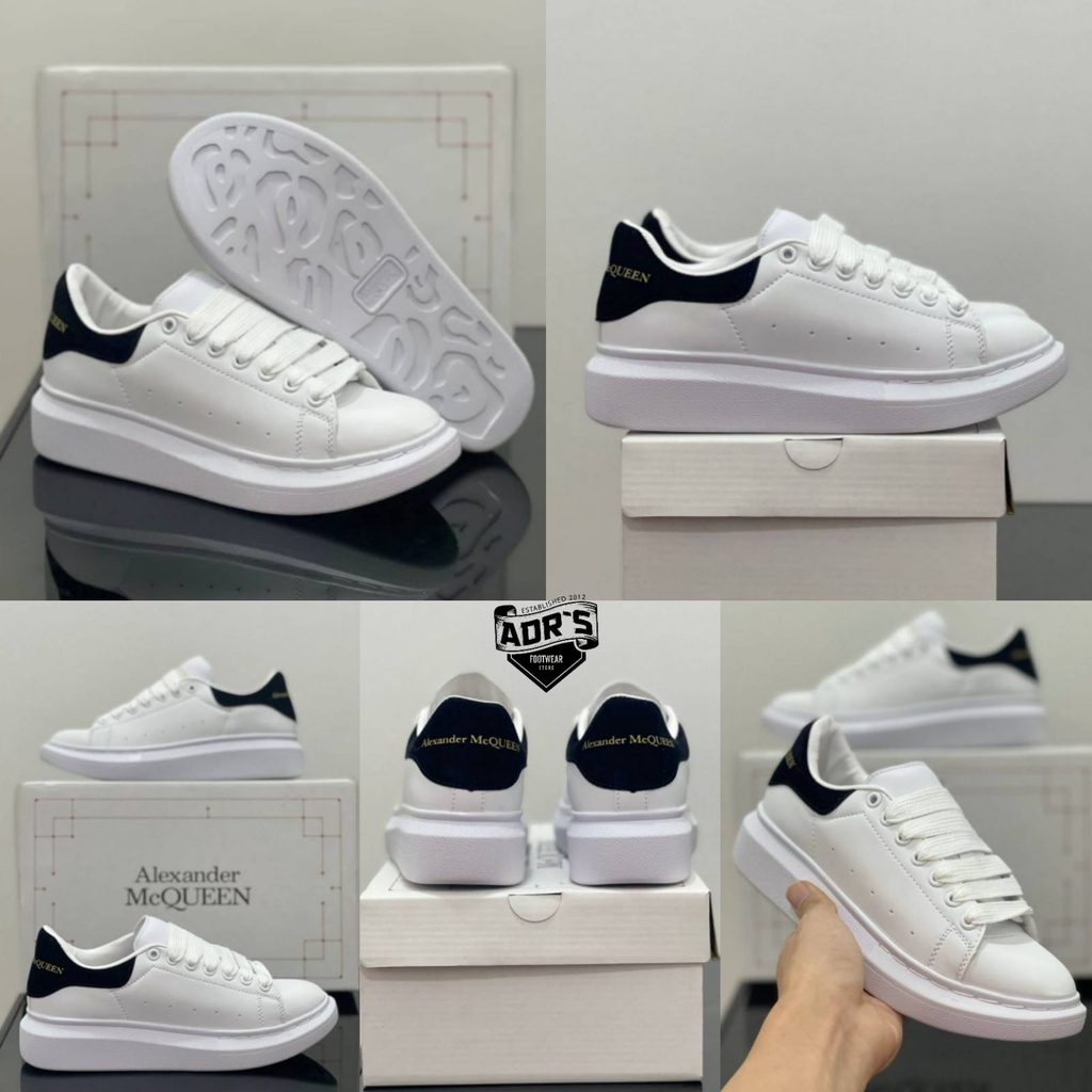 Sepatu Alexander McQueen White Black Premium Quality