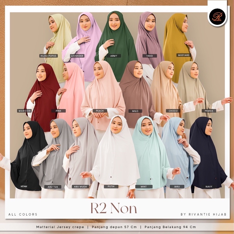 hijab jumbo hijab rivantie R2 non pad