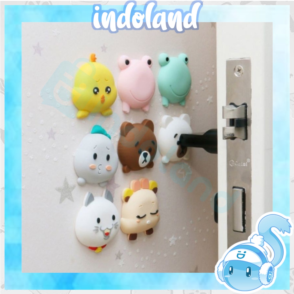 ☀INDOLAND☀ R445 karet pengaman / bantalan penahan gagang pintu