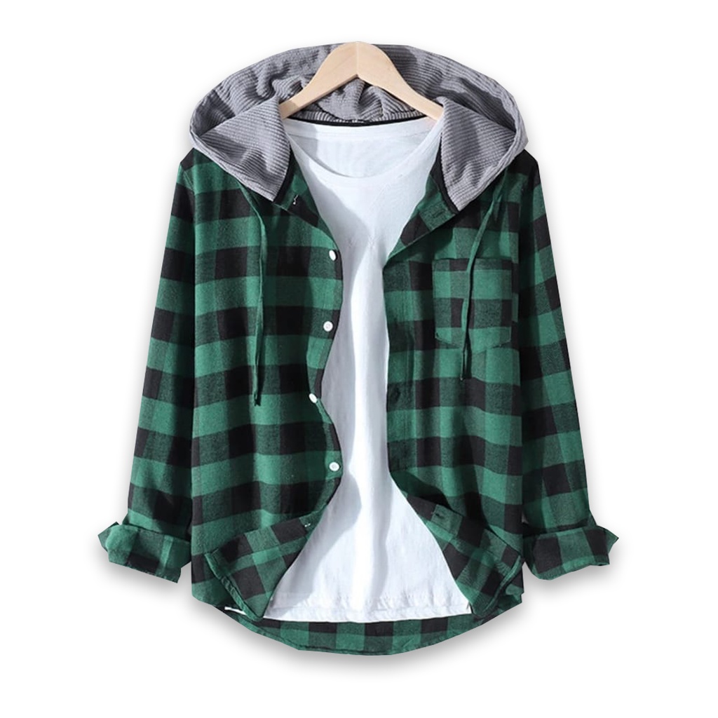 Hoodie Flanel Big Size Jumbo untuk Pria dengan Ukuran 2XL hingga 5XL, Bahan Cotton Flannel Nyaman