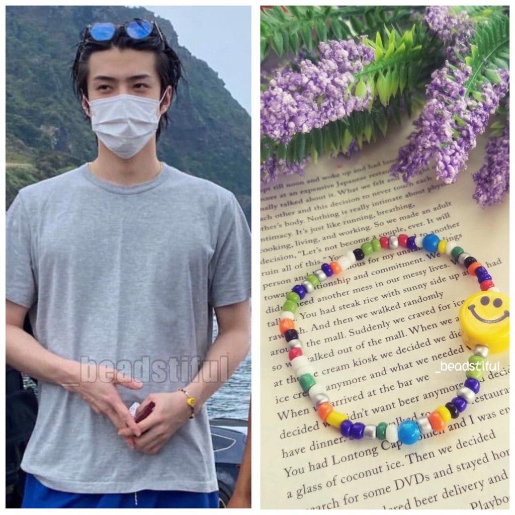 Gelang KPop EXO Sehun / EXO Sehun Beaded Bracelet / korean bracelet