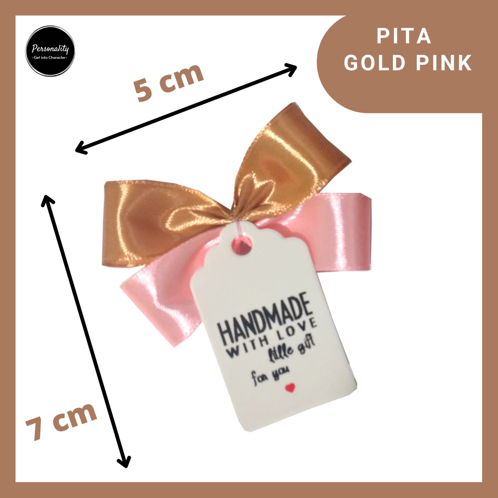 

Pita Blackpink Goldpink Aplikasi Jadi dengan Gift Tag Mini untuk hiasan parcel hampers kado