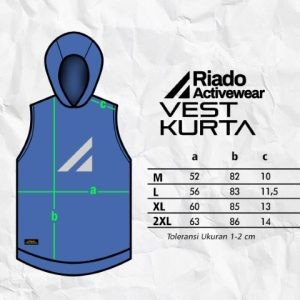 Vest Kurta RIADO Rompi Jersey Olahraga Jogging Running Pria Dewasa