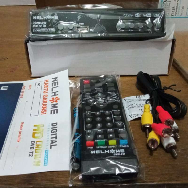 Set Topbox Tv Digital Welhome DVB T2 EWS UHF HD set topbox tv analog ke digital / set topbox tv digital untuk tv tabung / stb tv digital murah / set box tv digital murah / set box tv digital / set top box tv Bisa Youtube BAYAR DITEMPAT GRATIS ONGKIR