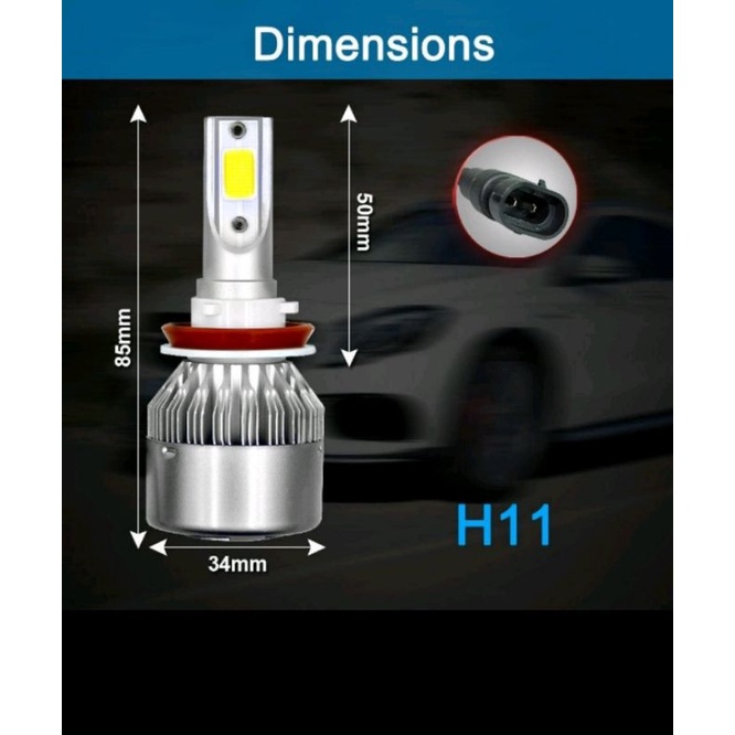 Jual Lampu LED H11/hb3/hb4/h7/h1 Putih Headlamp N Foglamp Haraga ...