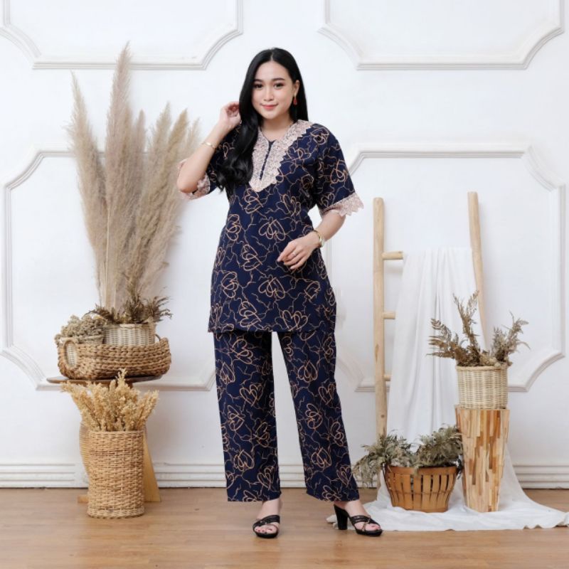 Setelan wanita cp Arab ( motif love )