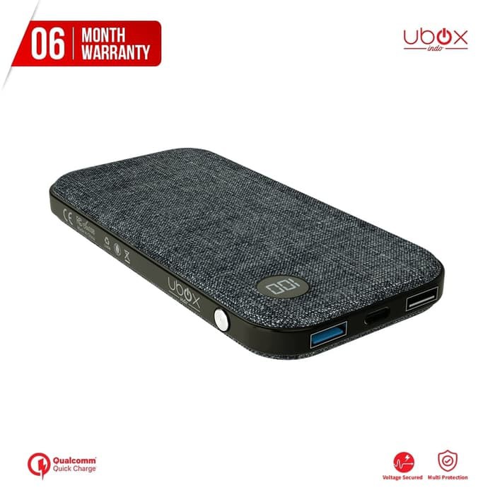 Potere Powerbank + Pouch + Cable - 10000 mAh Fast Charging - UBOX