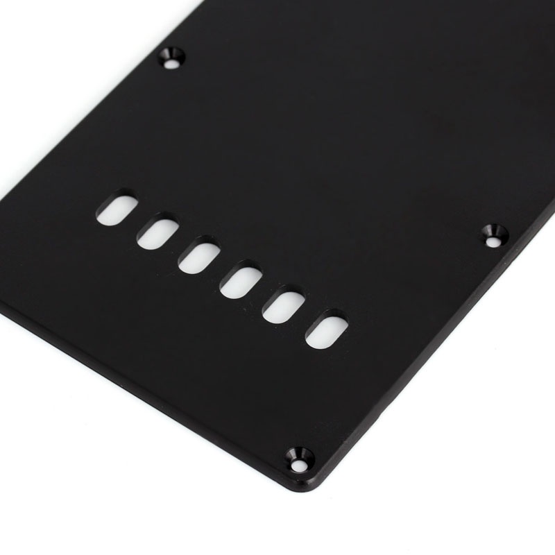 Sun Ply Single Black Guitar Tremolo Spring Backplate Cover Untuk Gitar Elektrik Hitam