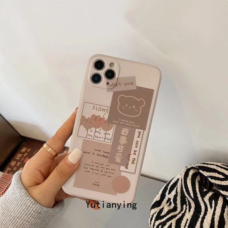 Soft Case Motif Kartun Beruang Untuk Infinix Note 8 10 Smart 4 3 6 Plus Smart 5 2021 Hots 10 9 11 Play 10S 11s S4 10T