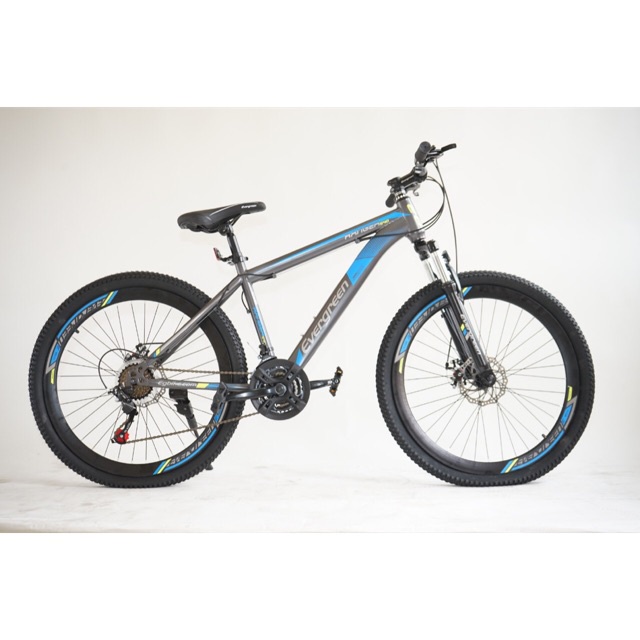 Khusus Exspedisi Sepeda Gunung MTB Evergreen Ranger 540 size 26 inch bisa roadbike bisa cicil kredit cicilan COD Garansi NEW-Grey Blue