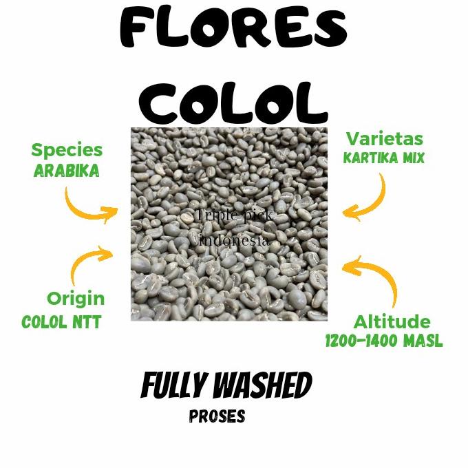 

Green bean / Biji kopi Arabika FLORES COLOL - full wash