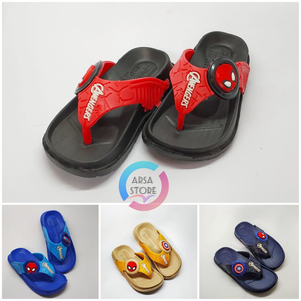 Sandal Jepit Anak Laki Laki / Sandal Capit Anak / Sendal Karet Murah 2 - 8 Tahun / Kado Untuk Anak