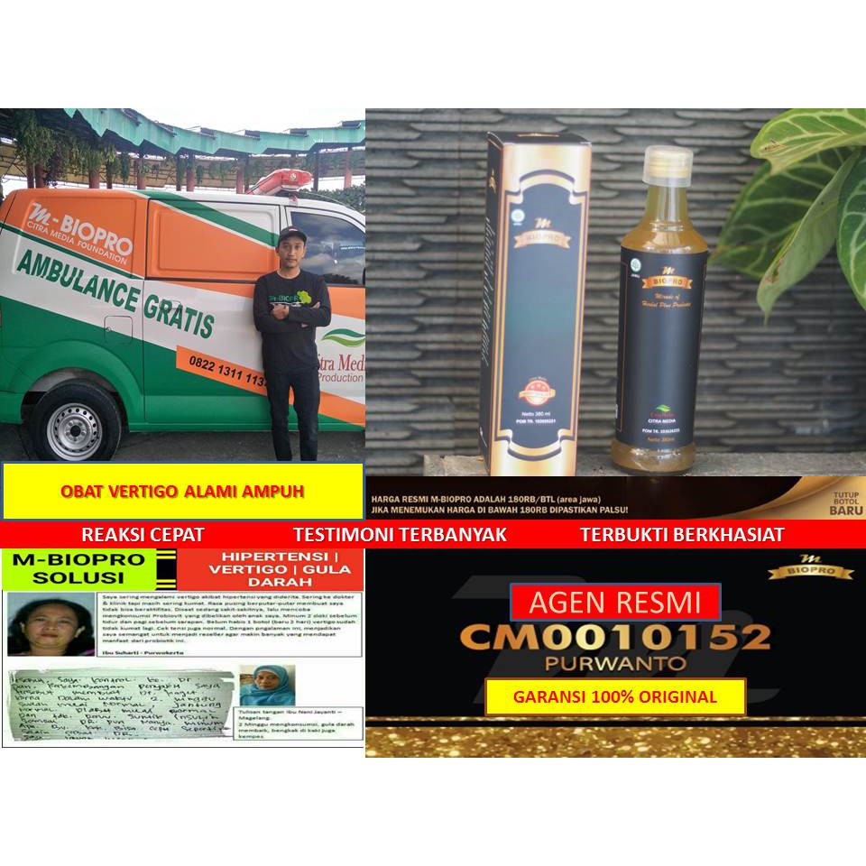 M BIOPRO Terbukti  Obat Tradisional Vertigo | M BIO PRO Obat Penyakit Vertigo | Obat Sakit Vertigo