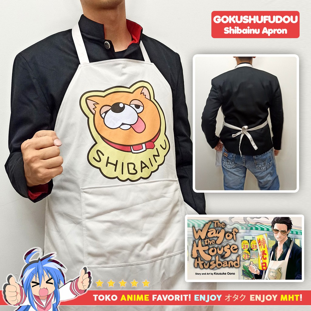 Celemek Apron Anime Gokushufudou The Way Of The House Husband Tatsu