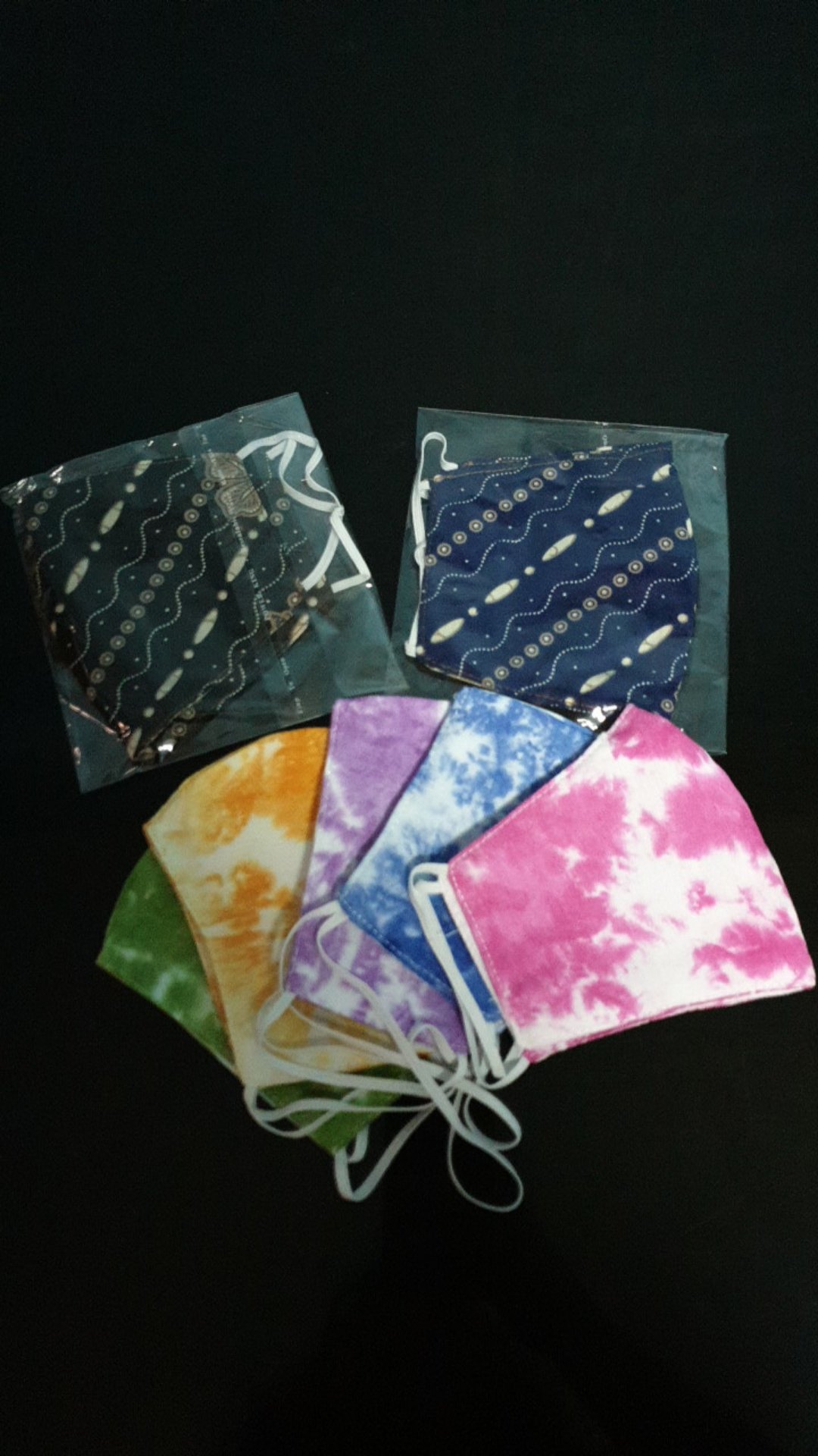 Masker Kain Batik Solo 3ply Washable/earloop & Headlop