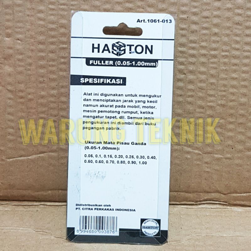 HASSTON THICKNESS GAUGE FULLER FILLER 13 BLADES UNTUK MOBIL