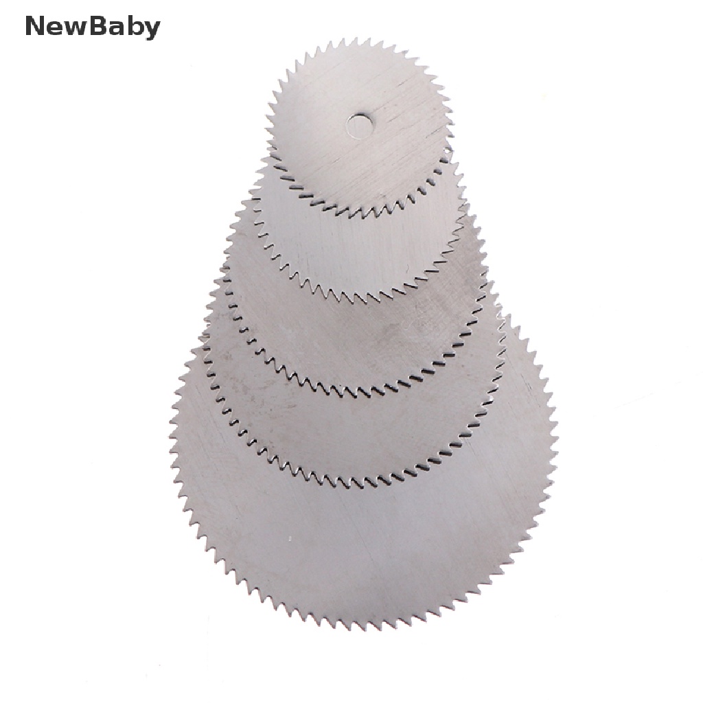 Newbaby 10Pcs / set Cakram Pemotong Stainless Steel Metal 16 18 22 25 32mm