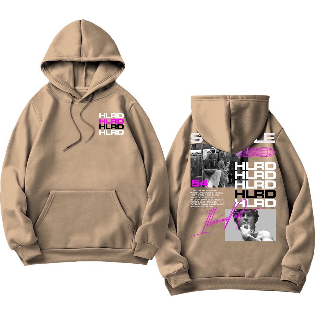 Holyrider Jumper Hoodie Ilusion Art II Sweater Hoodie HLRD Sablon DTF Fleece Cotton II SIZE M-XXL (Pria &amp; Wanita) Free stiker&amp;Gantungan Kunci