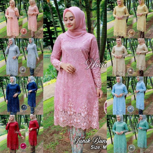 Set kebaya kurung brokat tulle safira 6 /kebaya modren/kebaya muslim/kebaya wisuda