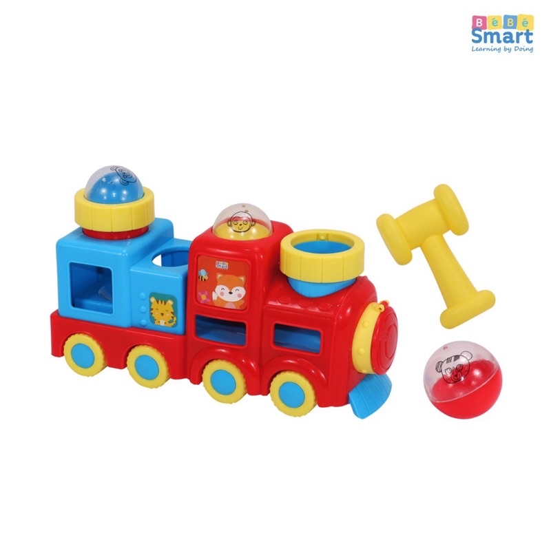 Bebe Smart Beat &amp; Ball Train Mainan Kereta Bola Bayi Edukasi Sensorik Kado Hadiah Ulangtahun