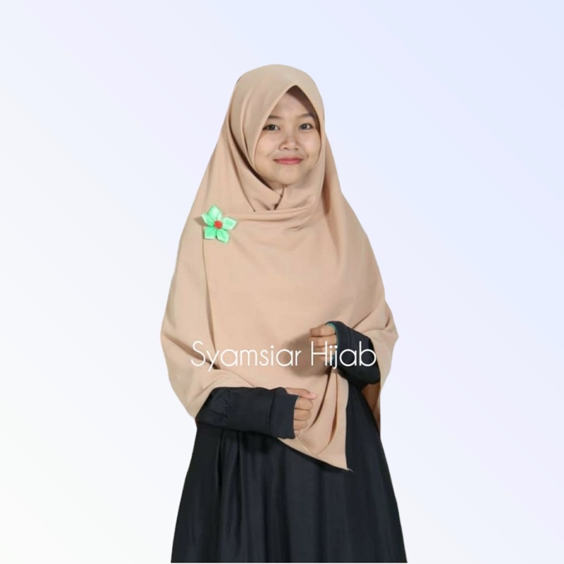 Jilbab / Hijab Segi Empat 130 x 130 Kerudung Square Jumbo Syari , Wolfis , Kekinian , Murah