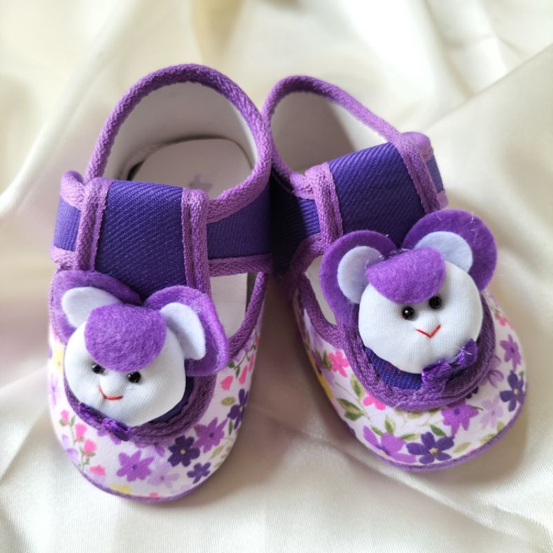 Sepatu bayi / sepatu anak cewe / sepatu Afi boneka ungu
