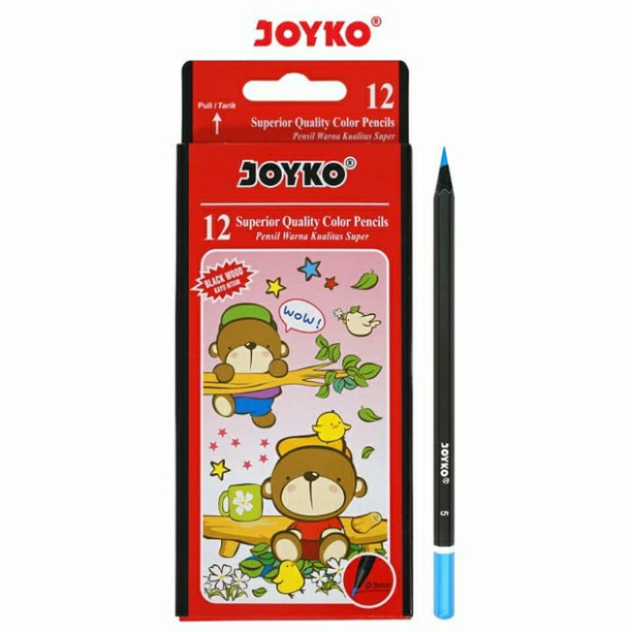 

Mudah Joyko Pensil Warna Kayu Hitam Black Wood Free Pc Bts - 12 Warna Berkualitas