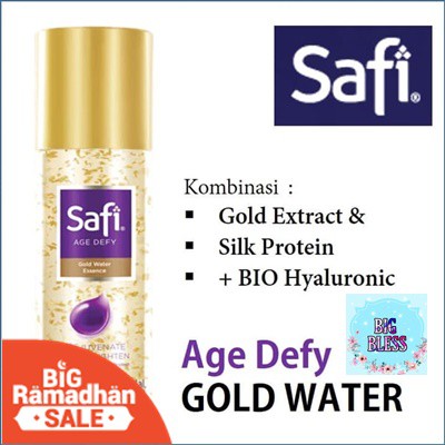 Safi Age Defy Gold Water Essence 100 Ml/ Safi Age/ Safi Age Defy/ safi/ Essence/ skincare halal