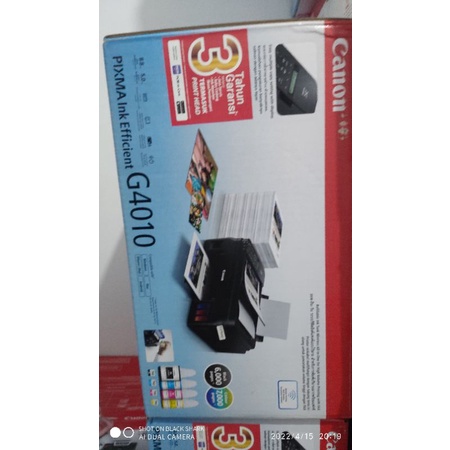 Printer Canon G4010 infus pabrik PRINT COPY SCAN FAX WIFI ADF F4 Legal