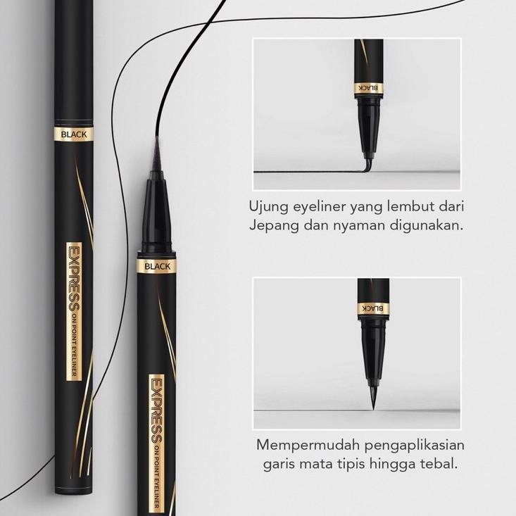 YOU Express On Point Eyeliner / Eyeliner YOU / Eyeliner Tahan Air ( YOU MAKEUPS OFFICIAL STORE ) .