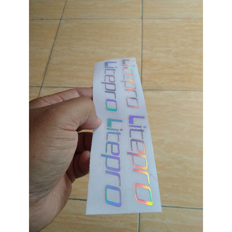 

stiker cutting hologram litepro 1 set isi 4pcs