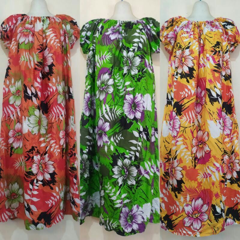 DASTER BALON LEHER KARET/LENGAN PENDEK/LENGAN KARET/LENGAN POLOS HOMEYDRESS MURAH