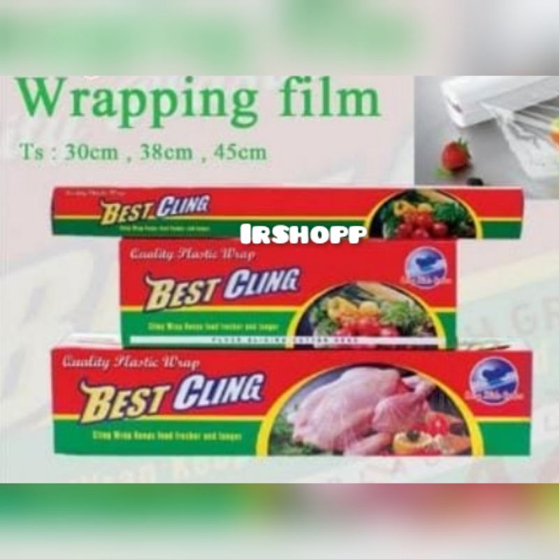 BEST CLING Plastik Wrapping Buah Plastik Wrapping Makanan 30cm 38cm 45cm FOOD GRADE