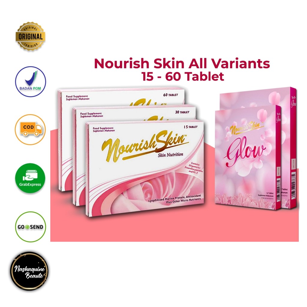 Nourish Skin / Nourish Skin Glow / Kulit Kencang / Mencegah Penuaan / Mengurangi Minyak Berlebih