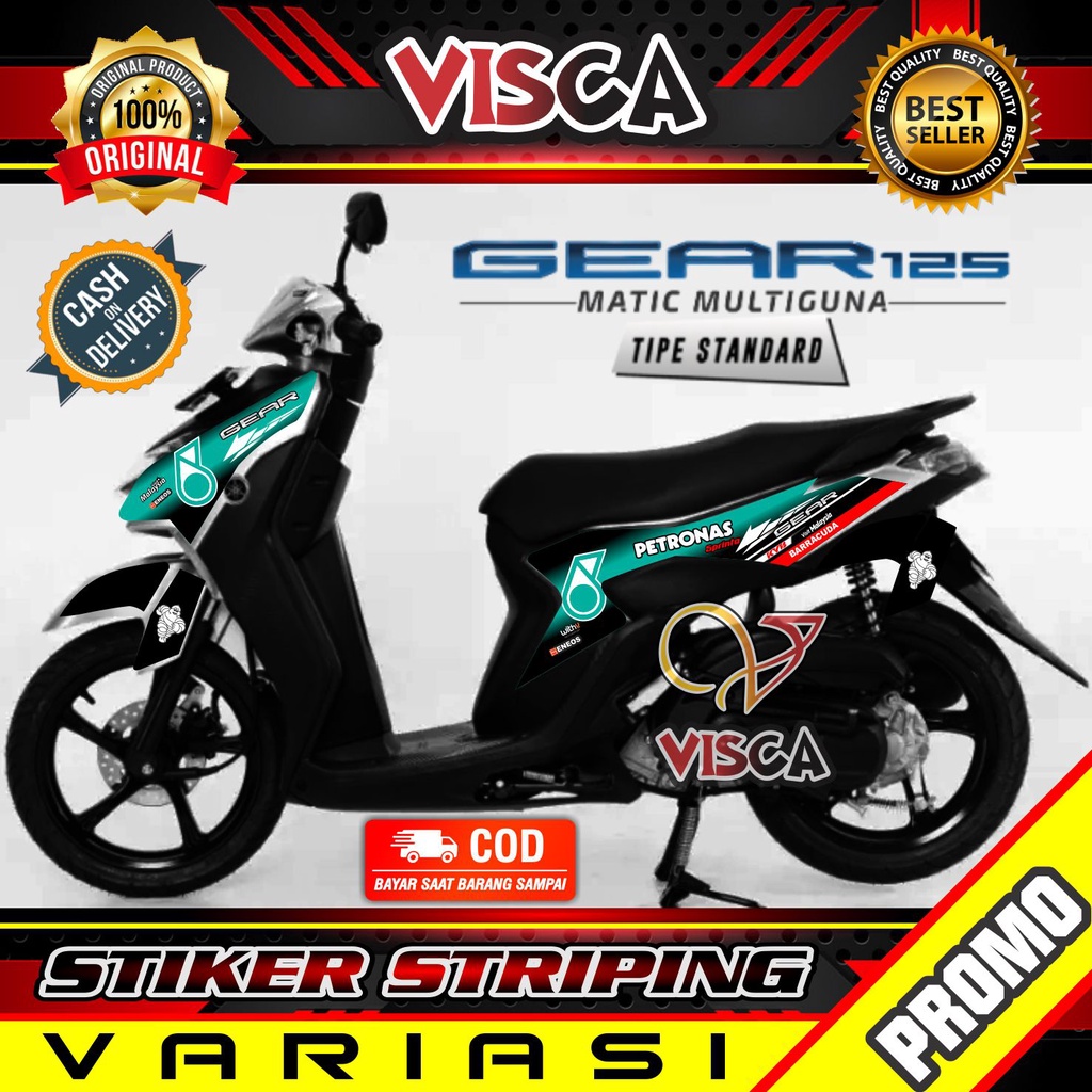 Striping Mio Gear 125 - Stiker Sticker Striping Variasi Lis Mio Gear 125 - Striping Hologram Mio Gea