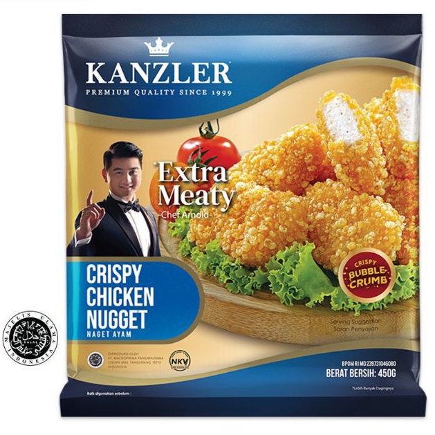 

Kanzler Crispy Chicken Nugget 450GR | KANZLER NAGET CRISPY 450GR | NAGET AYAM CRISPY KANZLER